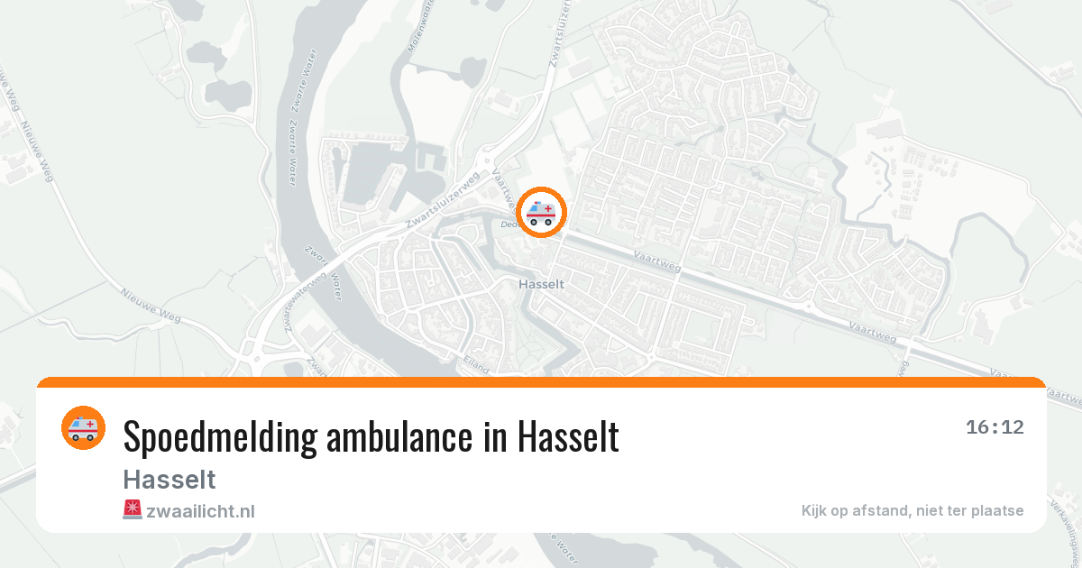 Spoedmelding ambulance in Hasselt — 26 jun 2026