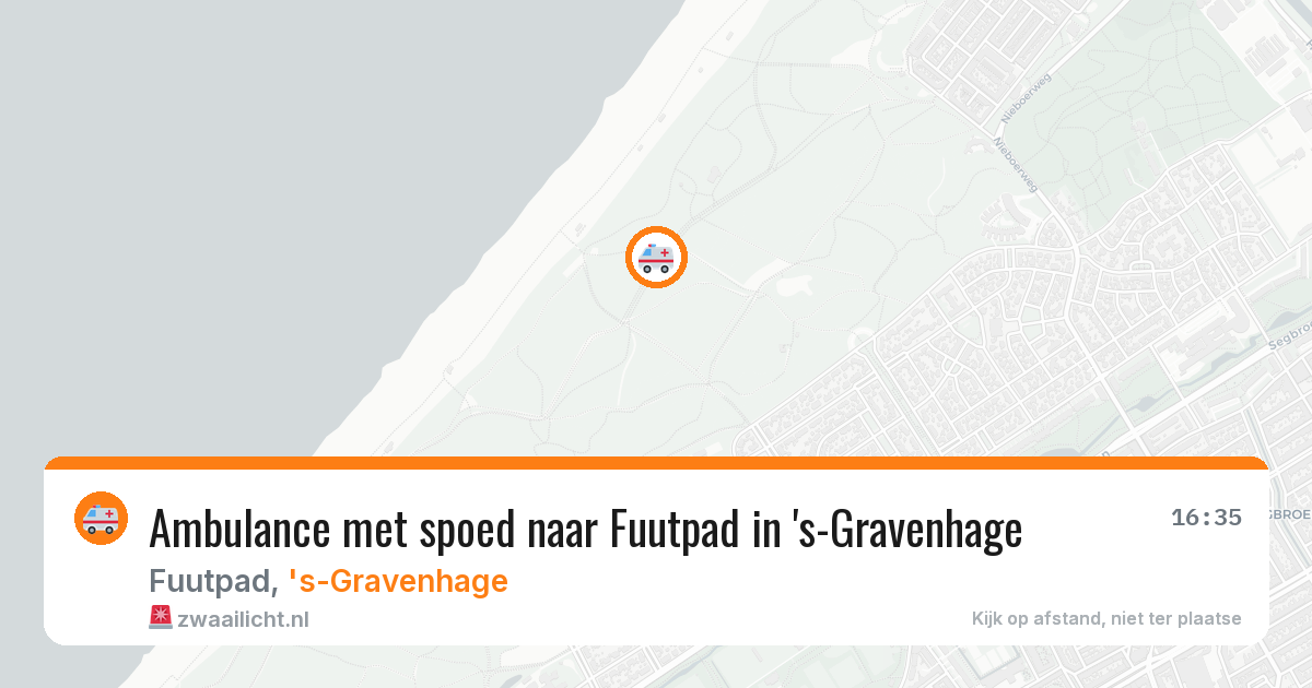Ambulance met spoed naar Fuutpad in 's-Gravenhage — 12 aug 2026