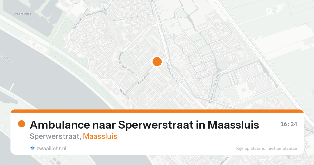 Ambulance naar Sperwerstraat in Maassluis — 30 jun 2026