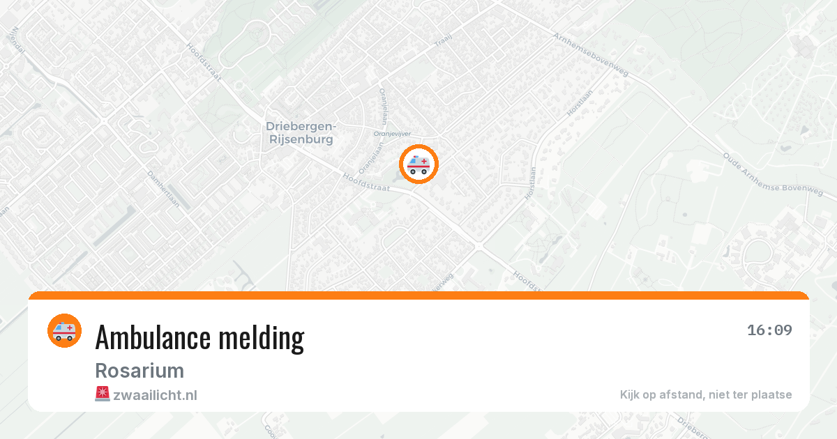 Ambulance melding — 18 jan 2026