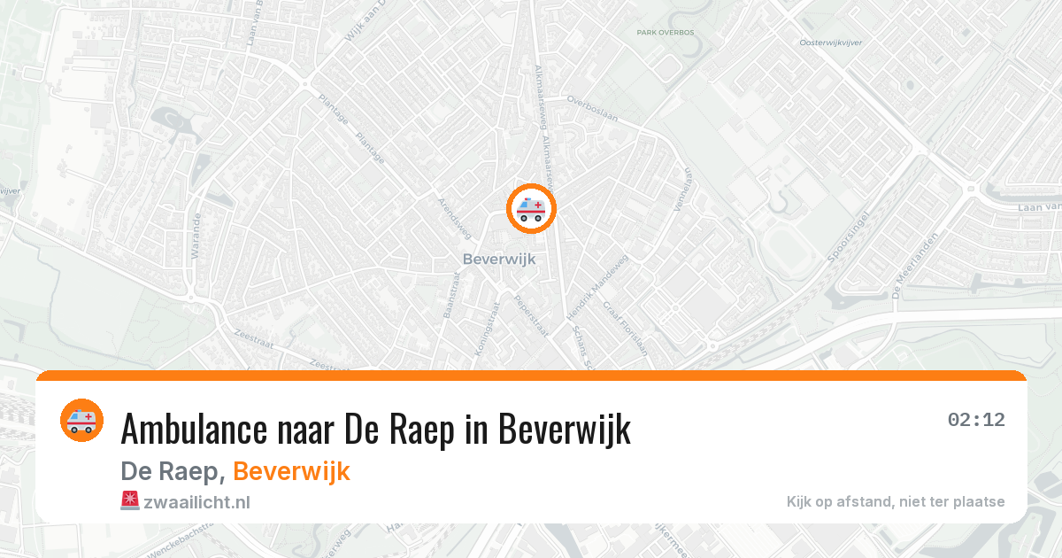 Ambulance naar De Raep in Beverwijk — 3 apr 2026