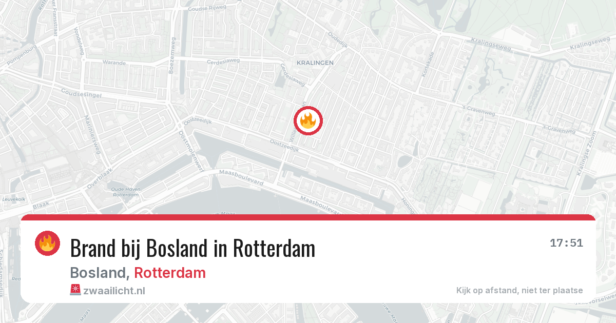 Brand bij Bosland in Rotterdam — 6 jul 2026