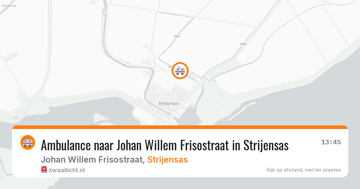 Ambulance naar Johan Willem Frisostraat in Strijensas — 22 mei 2026