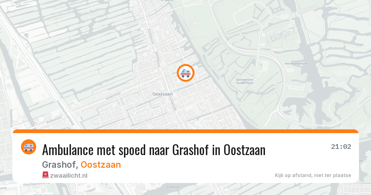 Ambulance met spoed naar Grashof in Oostzaan — 12 aug 2026