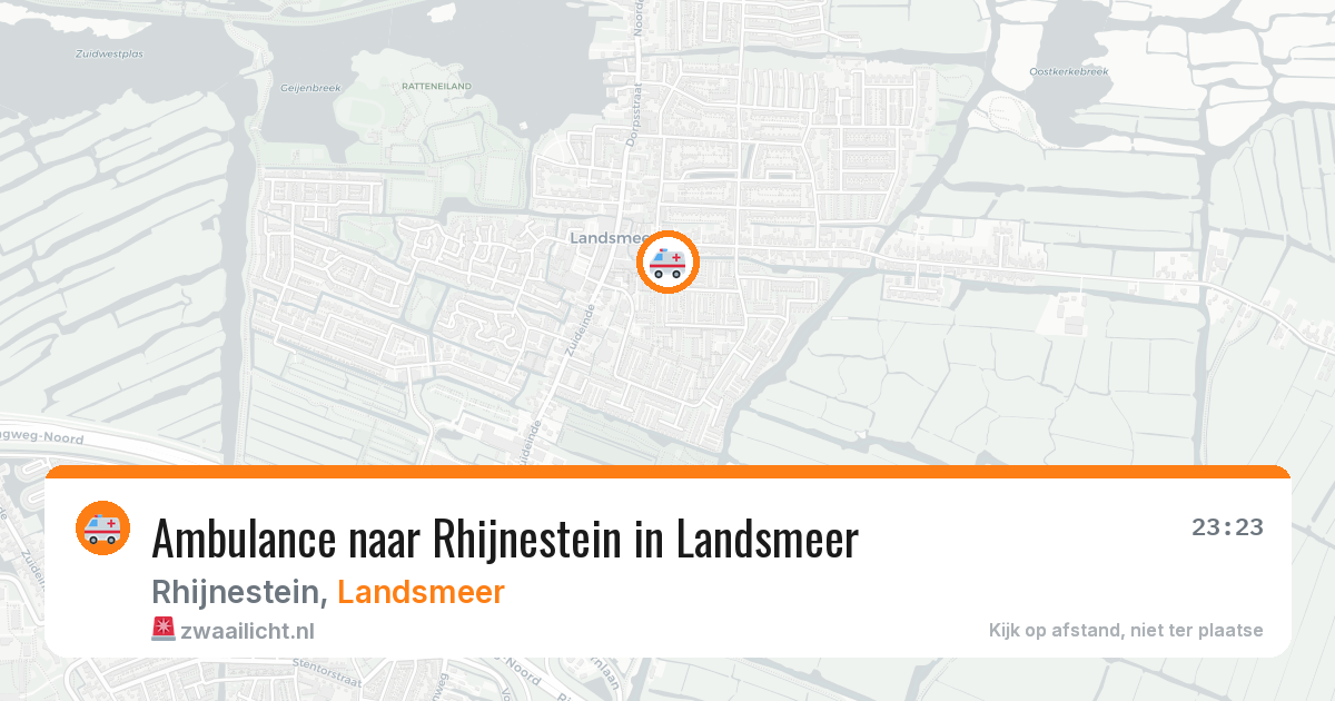 Ambulance naar Rhijnestein in Landsmeer — 11 jul 2026