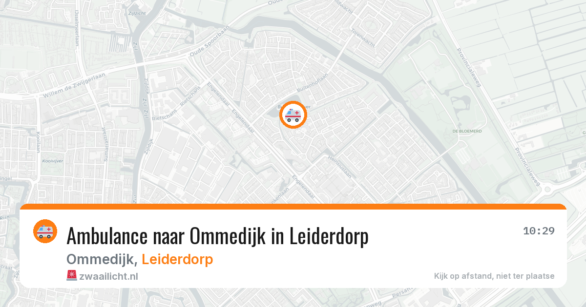 Ambulance naar Ommedijk in Leiderdorp — 5 jul 2026