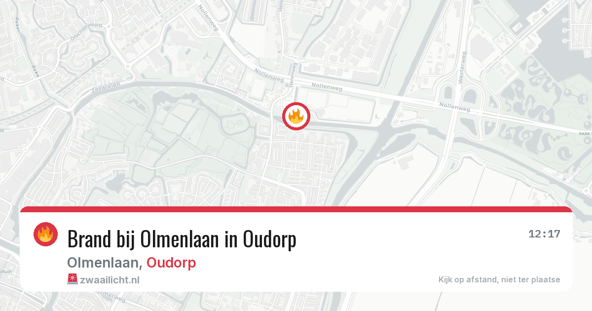 Brand bij Olmenlaan in Oudorp — 13 mrt 2026