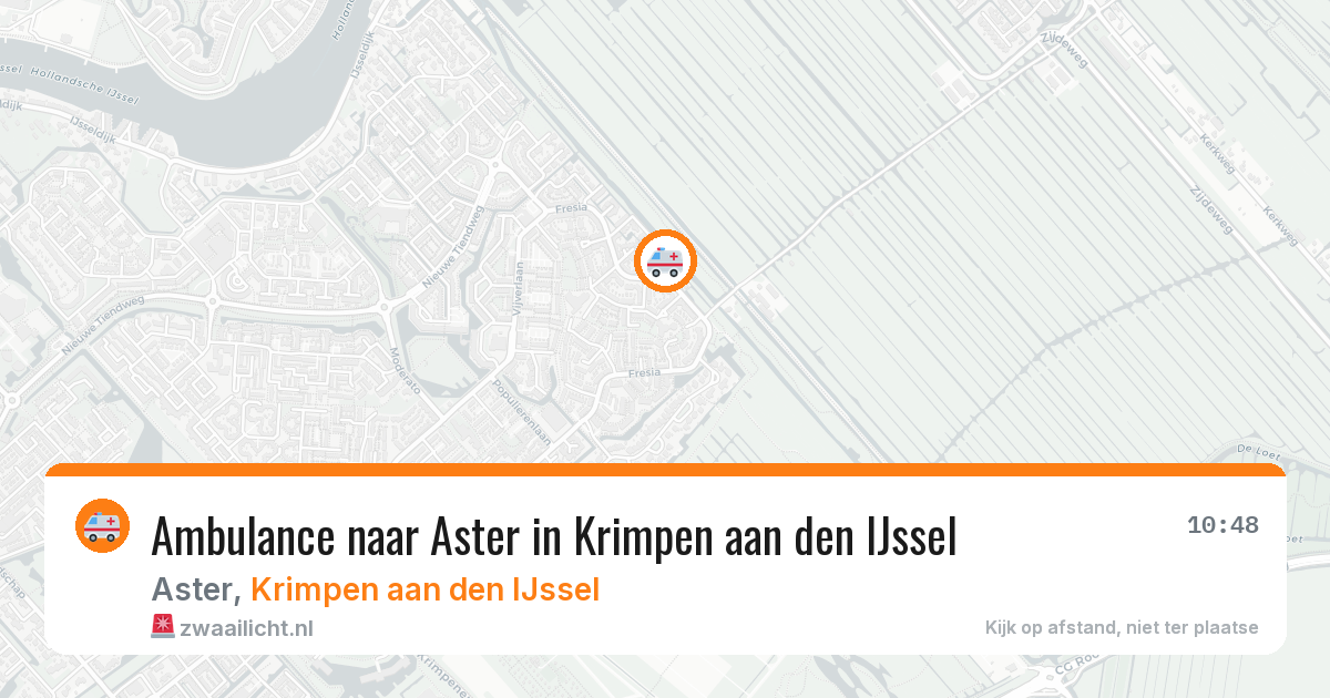 Ambulance naar Aster in Krimpen aan den IJssel — 18 jun 2026