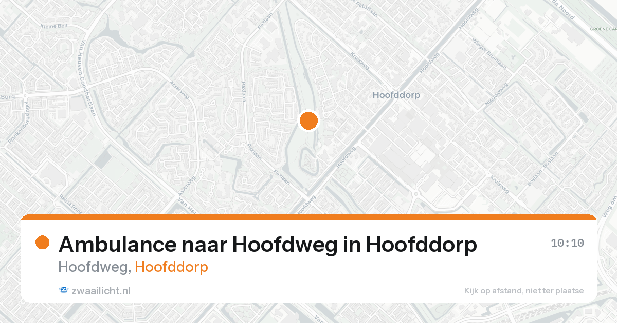 Ambulance naar Hoofdweg in Hoofddorp — 28 mei 2026