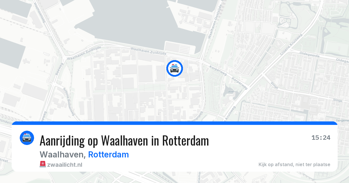 Aanrijding op Waalhaven in Rotterdam — 24 jul 2026