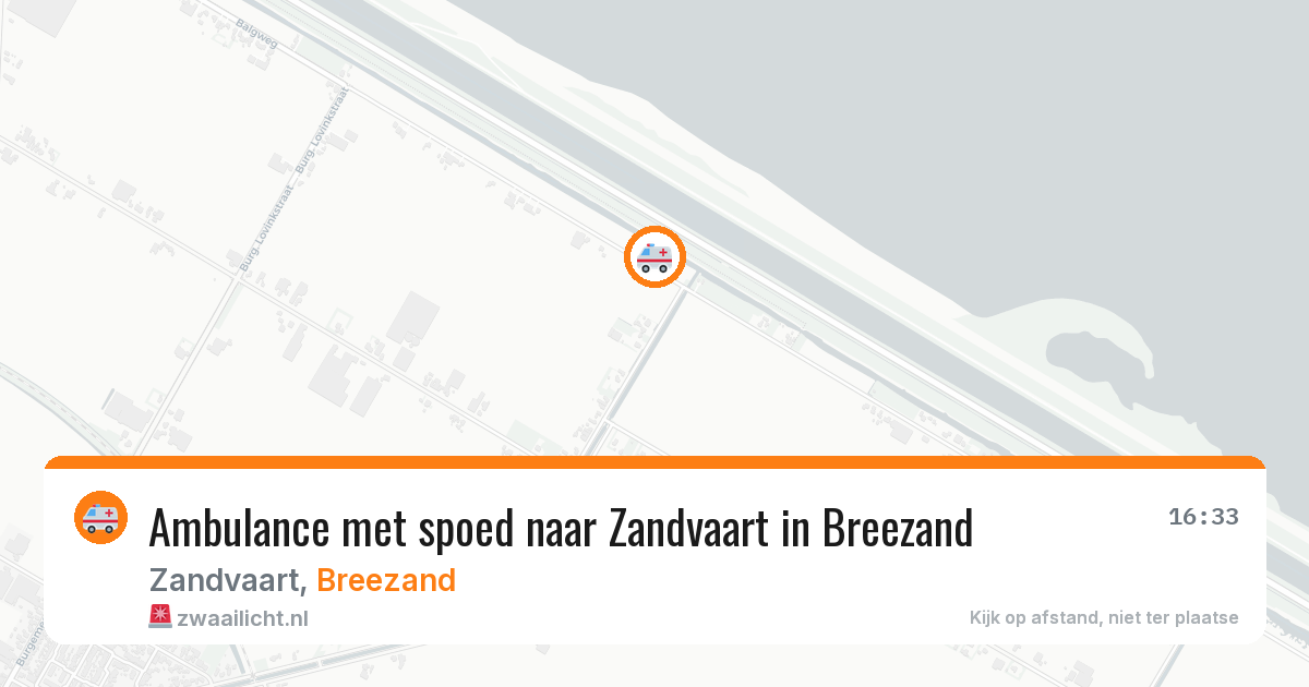 Ambulance met spoed naar Zandvaart in Breezand — 27 mrt 2026