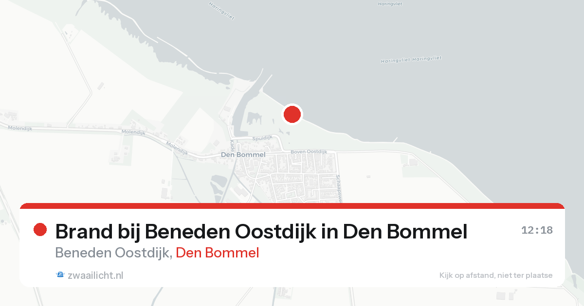 Brand bij Beneden Oostdijk in Den Bommel — 25 aug 2026