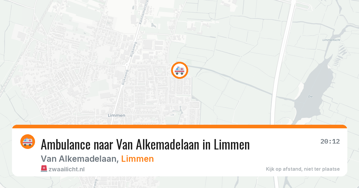 Ambulance naar Van Alkemadelaan in Limmen — 19 jun 2026