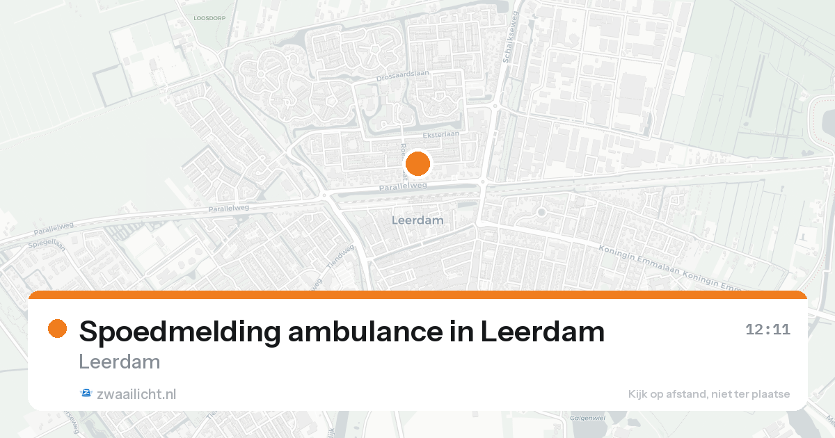 Spoedmelding ambulance in Leerdam — 7 feb 2026