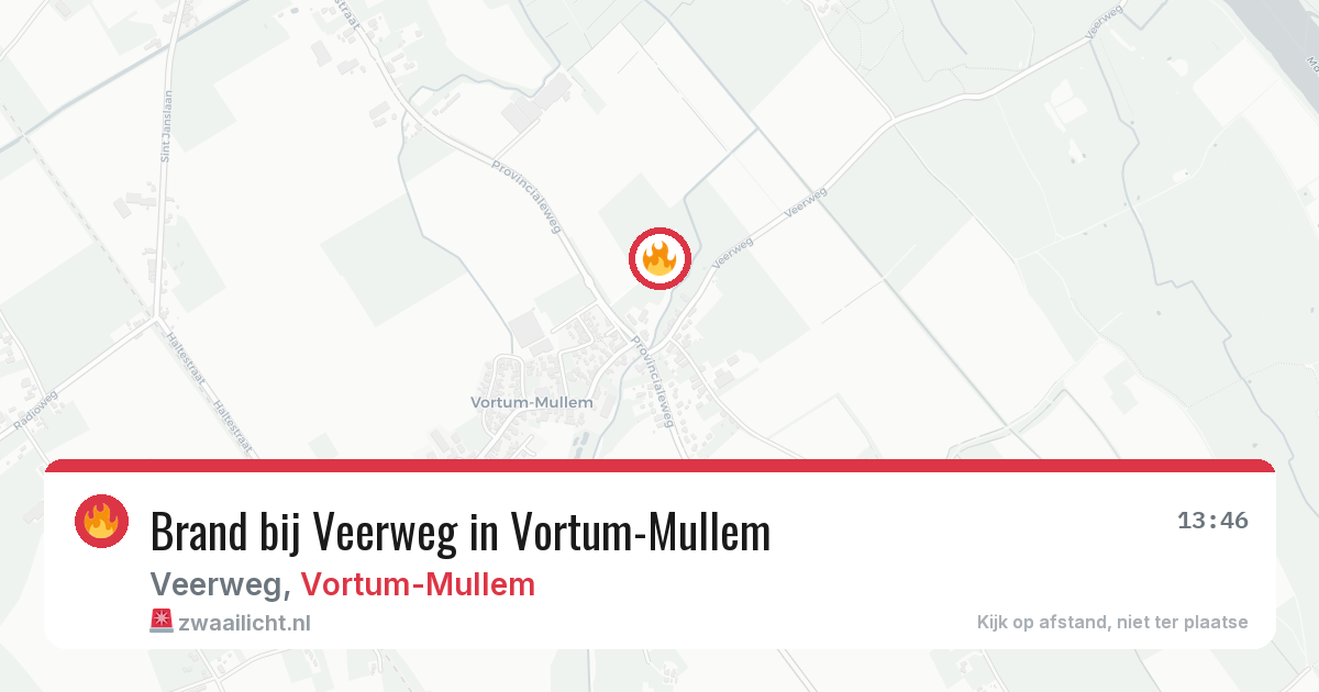Brand bij Veerweg in Vortum-Mullem — 30 mei 2026
