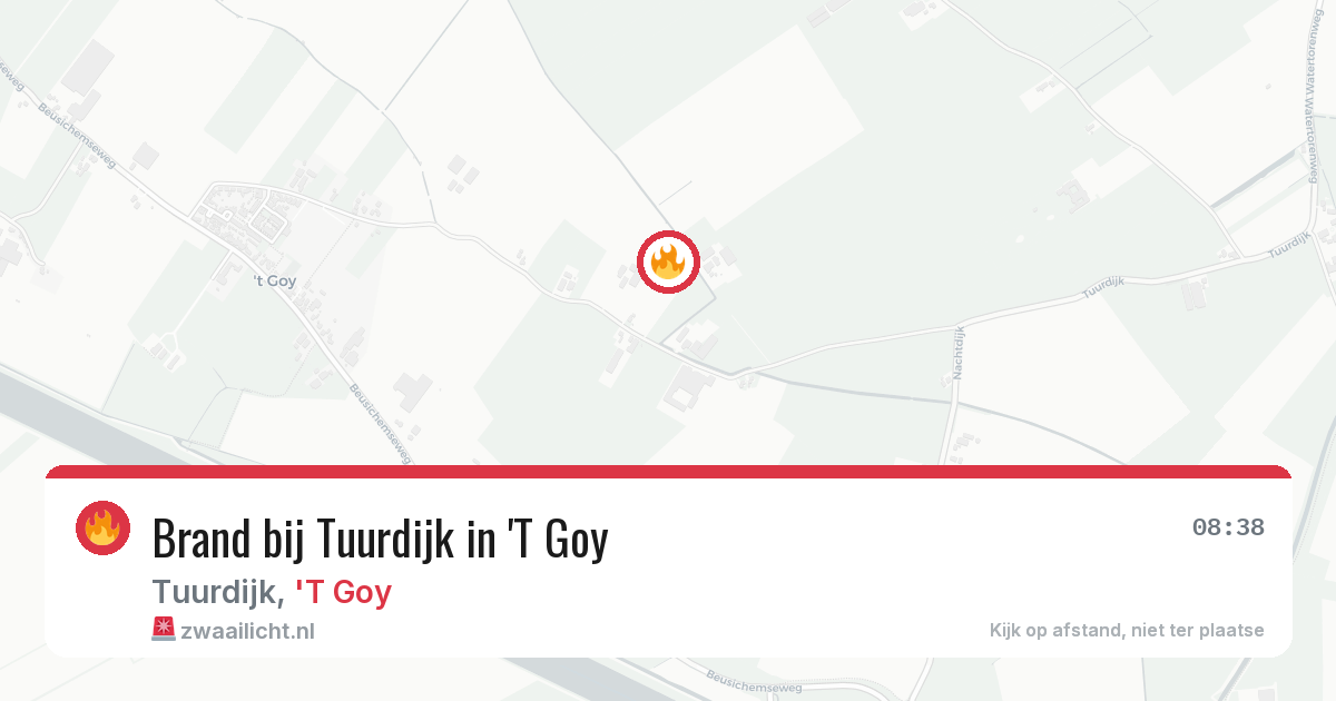 Brand bij Tuurdijk in 'T Goy — 20 jun 2026