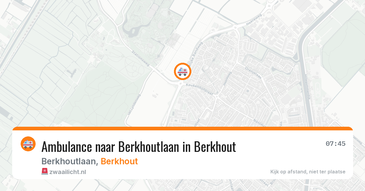 Ambulance naar Berkhoutlaan in Berkhout — 11 jul 2026