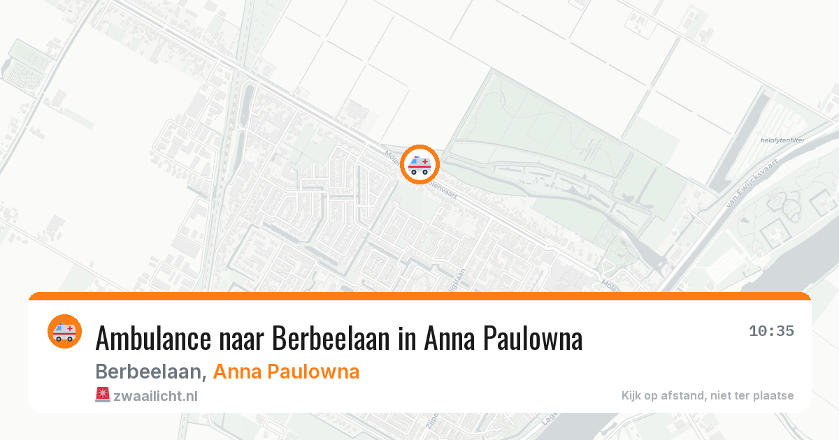 Ambulance naar Berbeelaan in Anna Paulowna — 17 mei 2026