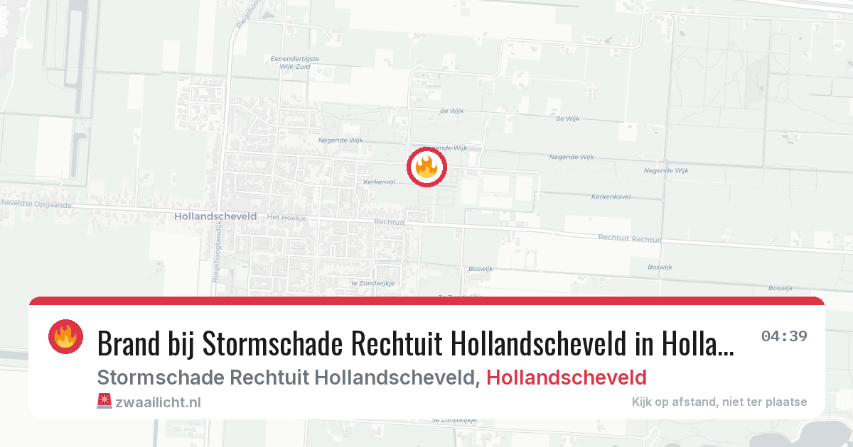 Brand bij Stormschade Rechtuit Hollandscheveld in Hollandscheveld — 20 jun 2026