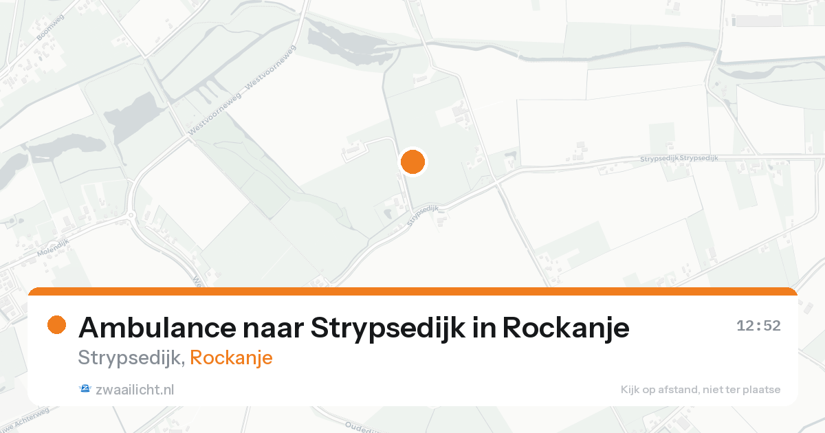 Ambulance naar Strypsedijk in Rockanje — 11 jul 2026