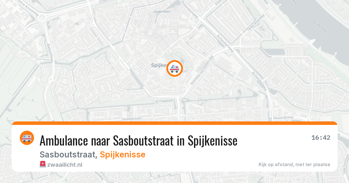 Ambulance naar Sasboutstraat in Spijkenisse — 22 apr 2026