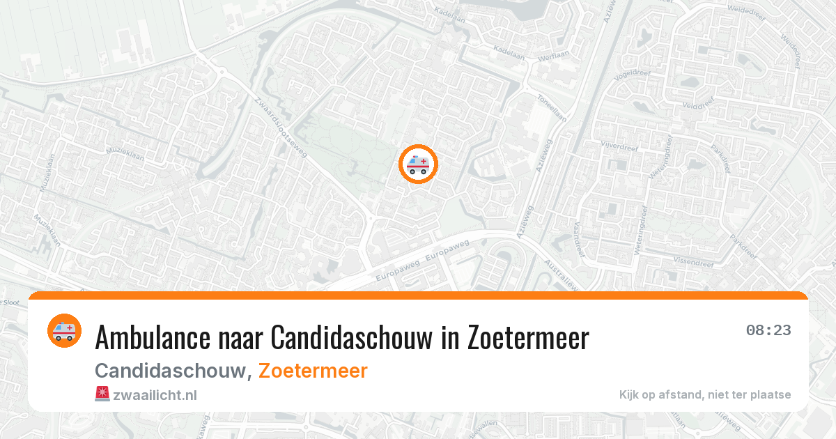 Ambulance naar Candidaschouw in Zoetermeer — 24 mrt 2026