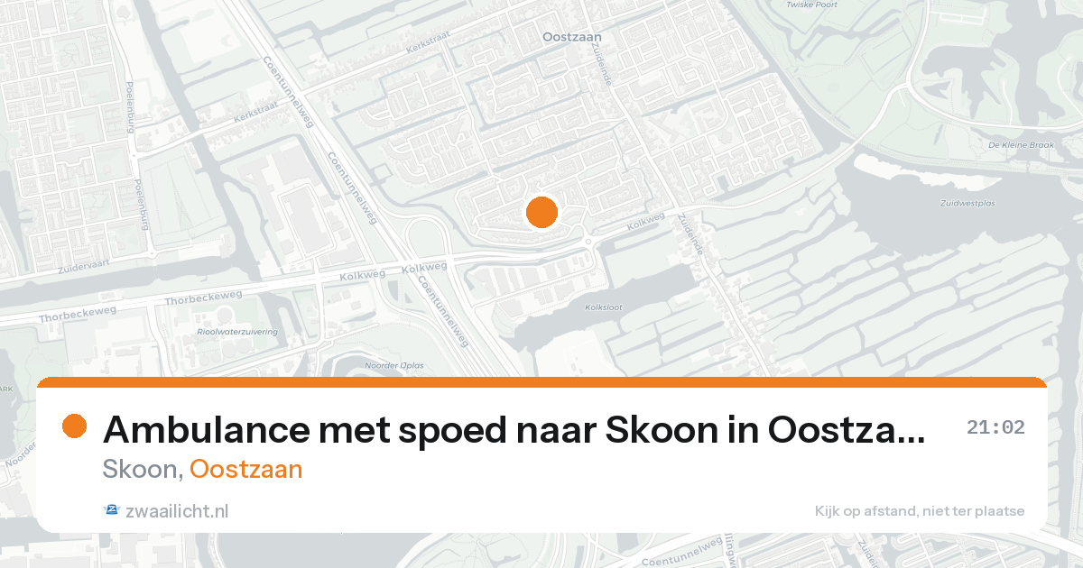 Ambulance met spoed naar Skoon in Oostzaan — 16 aug 2026