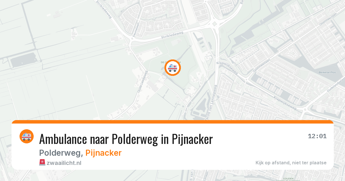 Ambulance naar Polderweg in Pijnacker — 17 mrt 2026