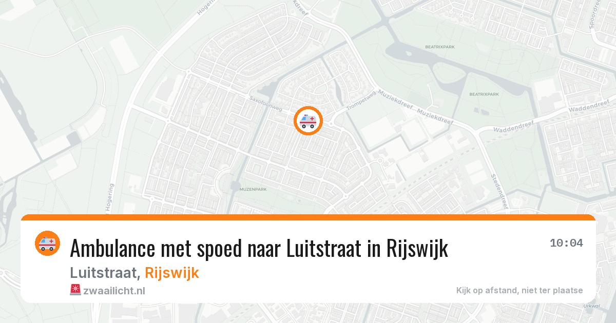 Ambulance met spoed naar Luitstraat in Rijswijk — 27 jan 2026