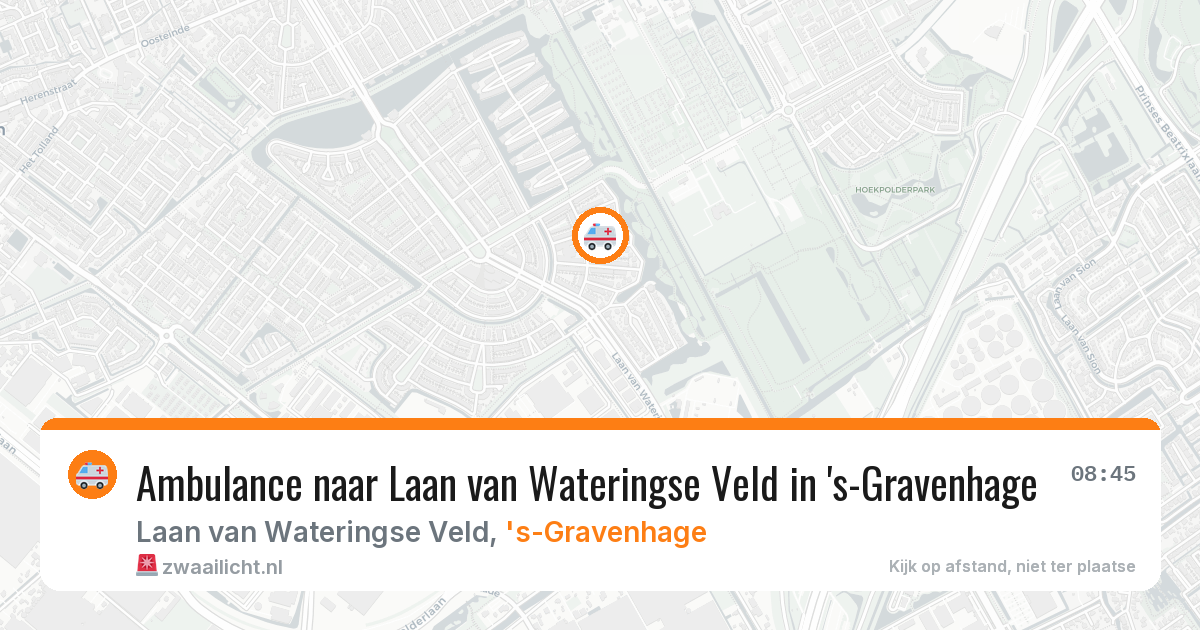 Ambulance naar Laan van Wateringse Veld in 's-Gravenhage — 12 jul 2026