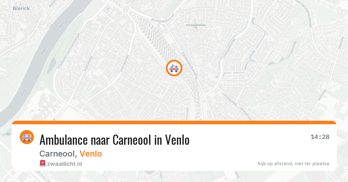 Ambulance naar Carneool in Venlo — 28 mei 2026