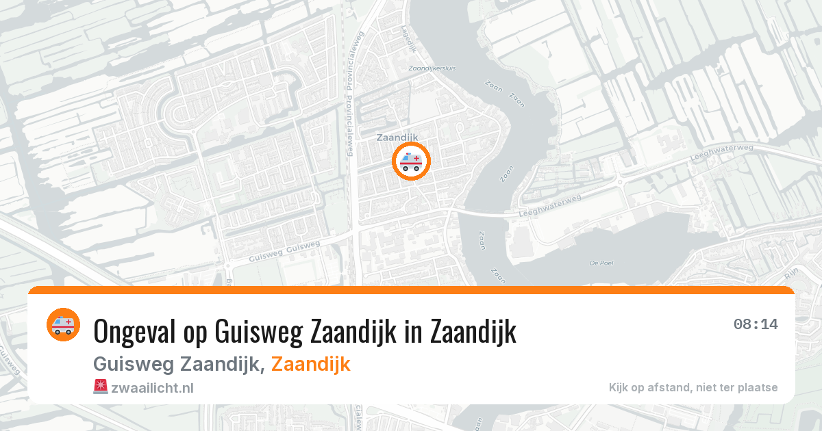 Ongeval op Guisweg Zaandijk in Zaandijk — 20 jan 2026