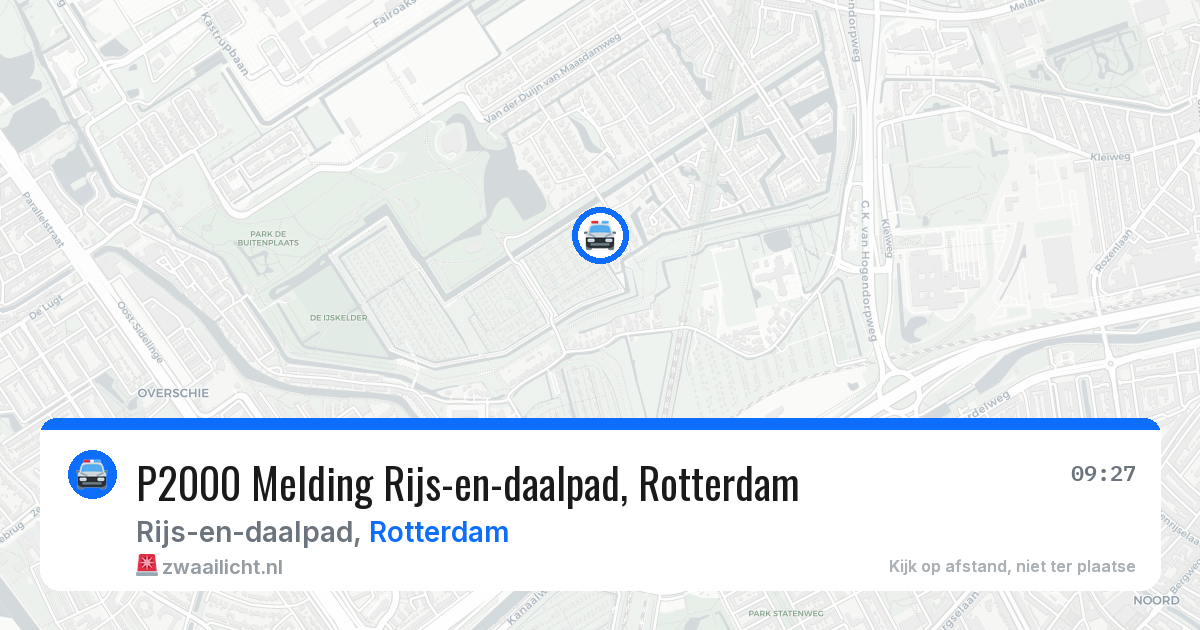 P2000 Melding Rijs-en-daalpad, Rotterdam — 28 jul 2026