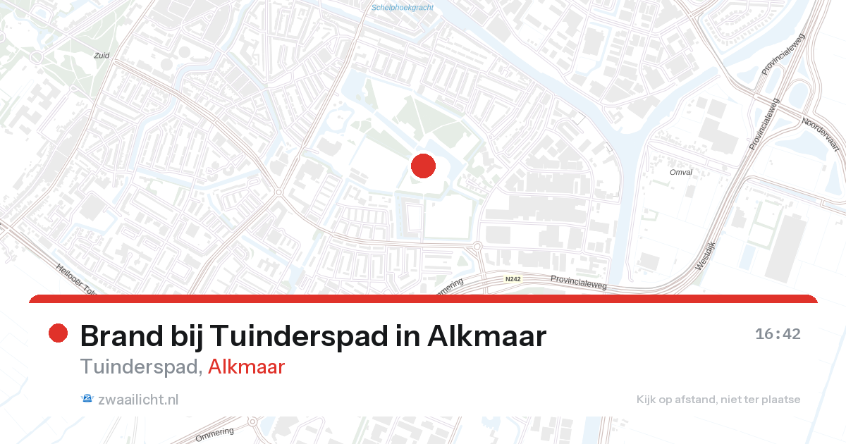 Brand bij Tuinderspad in Alkmaar — 9 mei 2026