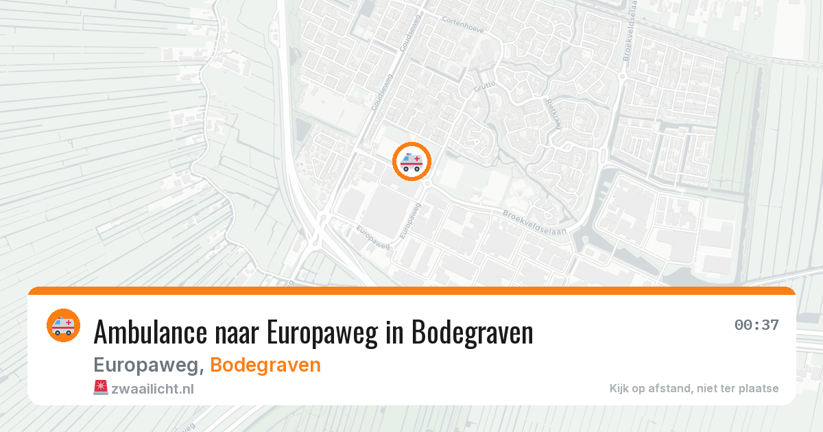Ambulance naar Europaweg in Bodegraven — 23 feb 2026