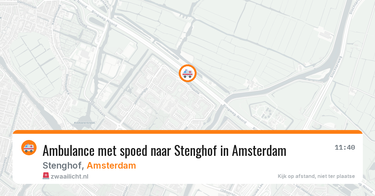 Ambulance met spoed naar Stenghof in Amsterdam — 29 jun 2026