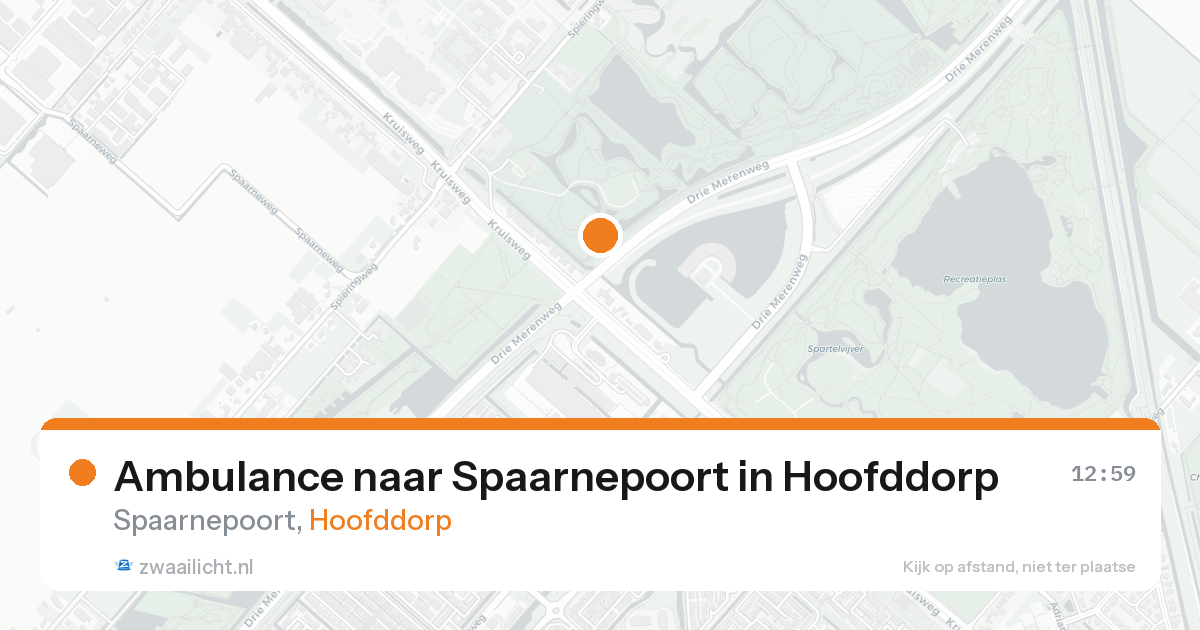 Ambulance naar Spaarnepoort in Hoofddorp — 7 feb 2026