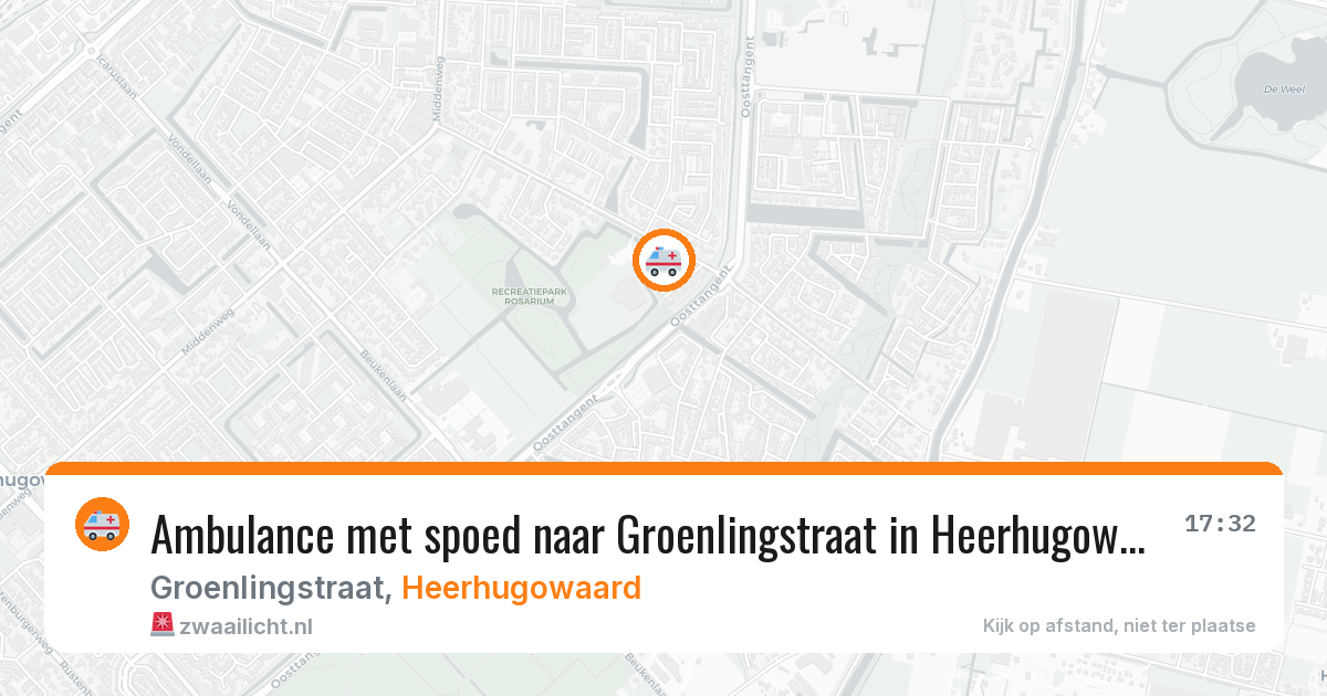 Ambulance met spoed naar Groenlingstraat in Heerhugowaard — 30 jan 2026
