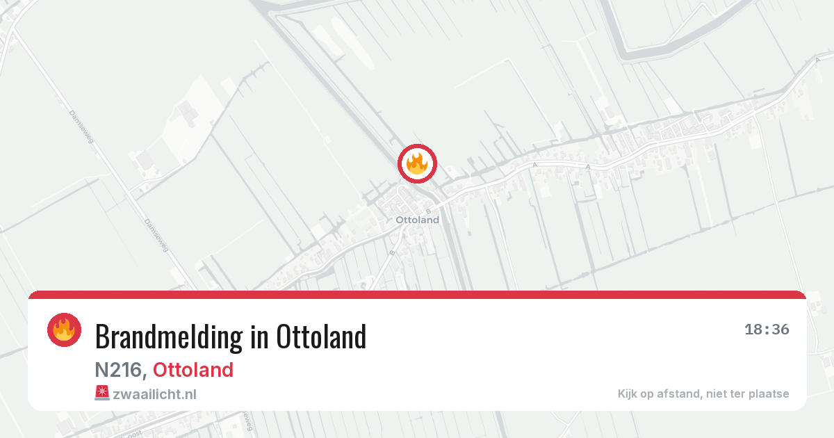 Brandmelding in Ottoland — 8 jun 2026