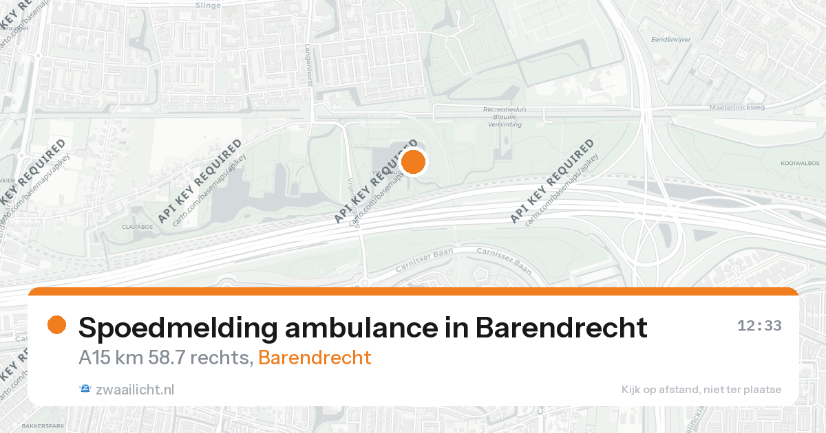 Spoedmelding ambulance in Barendrecht — 26 aug 2026