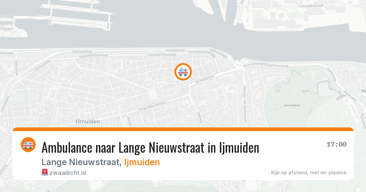 Ambulance naar Lange Nieuwstraat in Ijmuiden — 27 apr 2026