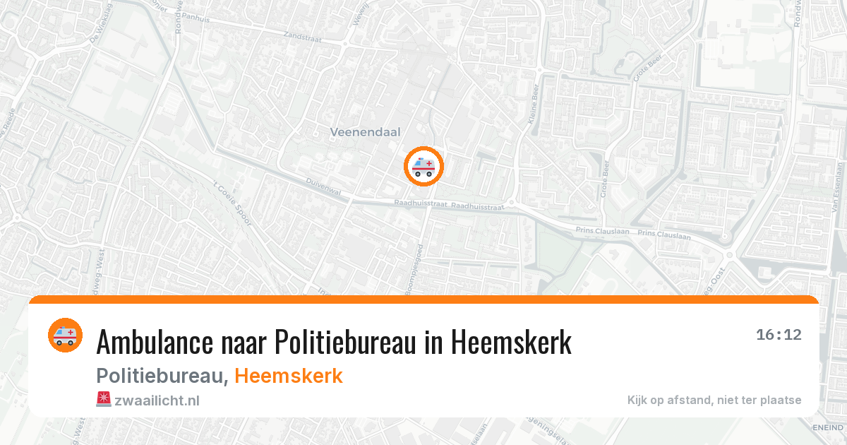 Ambulance naar Politiebureau in Heemskerk — 7 jul 2026