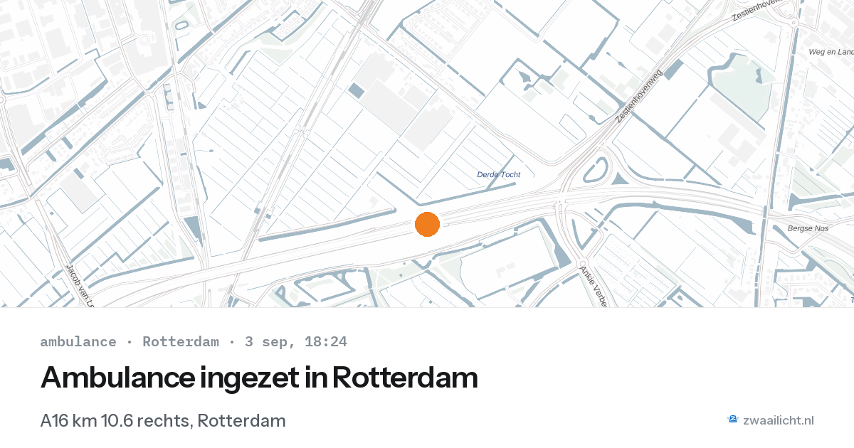 Ambulance ingezet in Rotterdam — 3 sep 2026