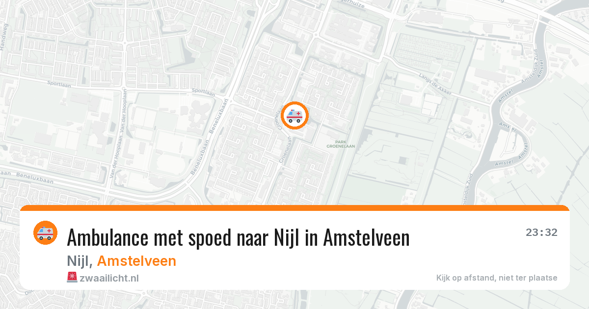 Ambulance met spoed naar Nijl in Amstelveen — 10 aug 2026