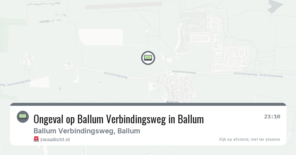 Ongeval op Ballum Verbindingsweg in Ballum — 11 feb 2026