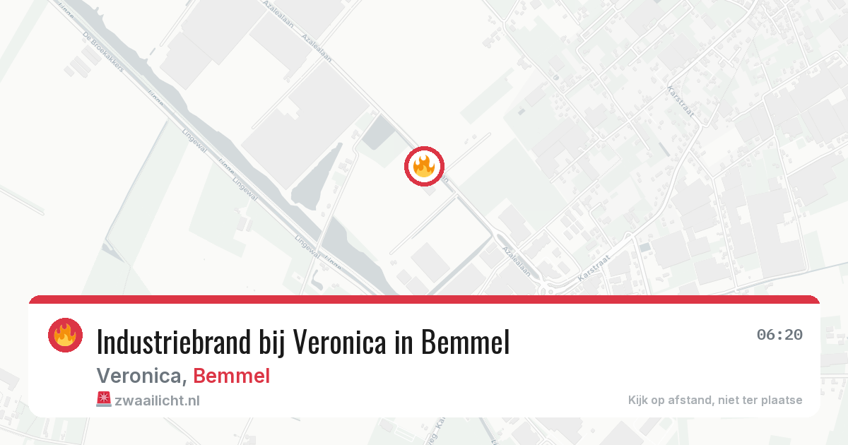 Industriebrand bij Veronica in Bemmel — 5 jun 2026