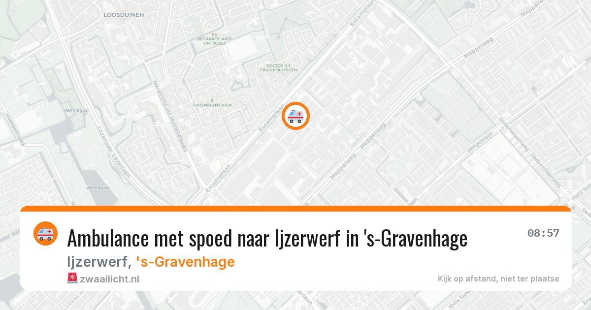 Ambulance met spoed naar Ijzerwerf in 's-Gravenhage — 30 jul 2026