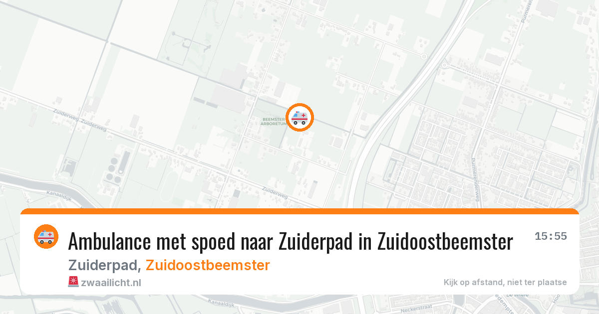 Ambulance met spoed naar Zuiderpad in Zuidoostbeemster — 30 jun 2026