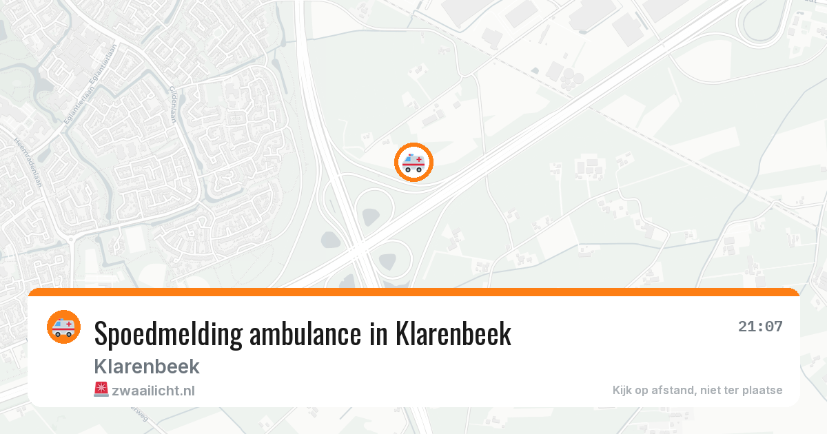 Spoedmelding ambulance in Klarenbeek — 12 aug 2026