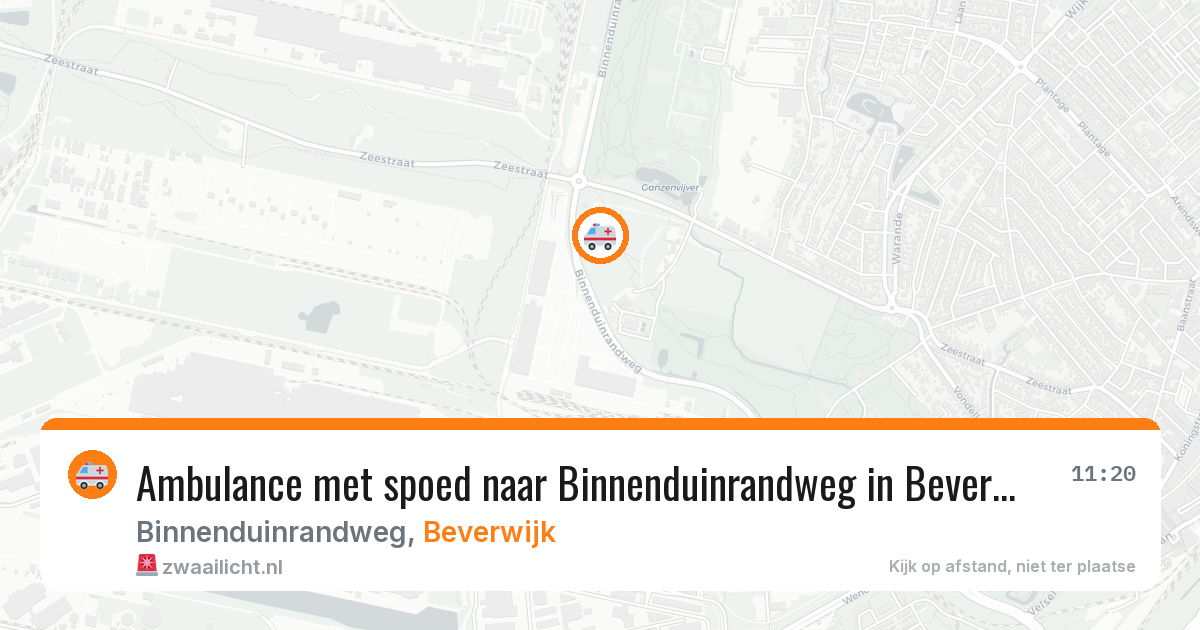 Ambulance met spoed naar Binnenduinrandweg in Beverwijk — 3 aug 2026
